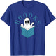Reading Ghost Boooooks Scary Library Halloween Librarian T-Shirt - T-Shirt | Royal