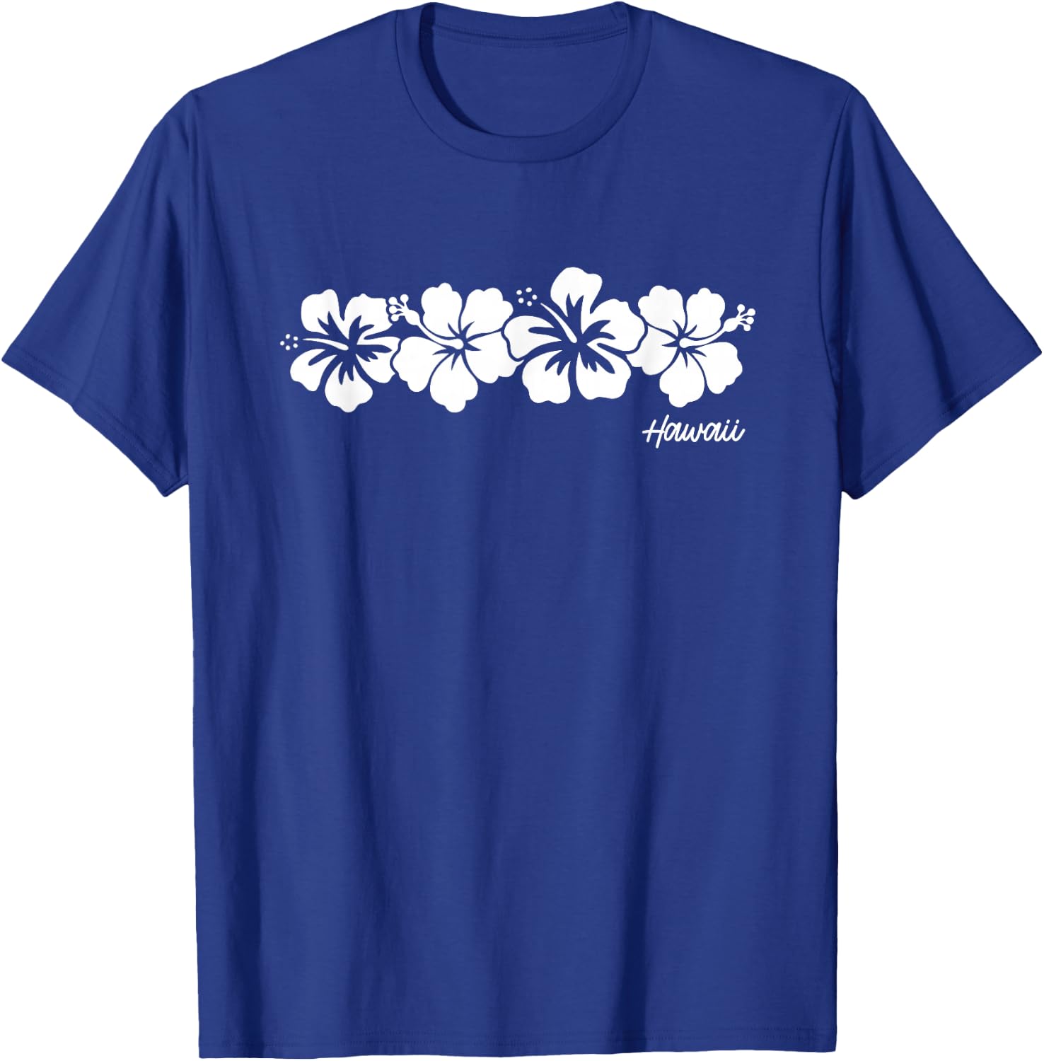 Hawaii Souvenir Hibiscus Flower Hawaiian Girls Boys Graphic T-Shirt - T-Shirt | Royal