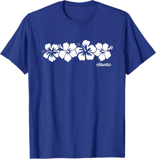 Hawaii Souvenir Hibiscus Flower Hawaiian Girls Boys Graphic T-Shirt - T-Shirt | Royal