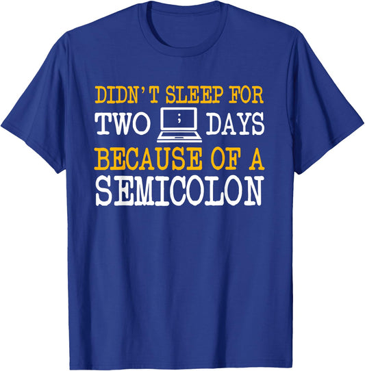 Programmer Computer Software Engineer Web Developer Coder T-Shirt - T-Shirt | Royal