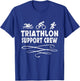 Triathlon Support Crew Triathlon Training Schedule Athletics T-Shirt - T-Shirt | Royal
