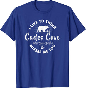 Missing Cades Cove Great Smoky Mountains T-Shirt - T-Shirt | Royal