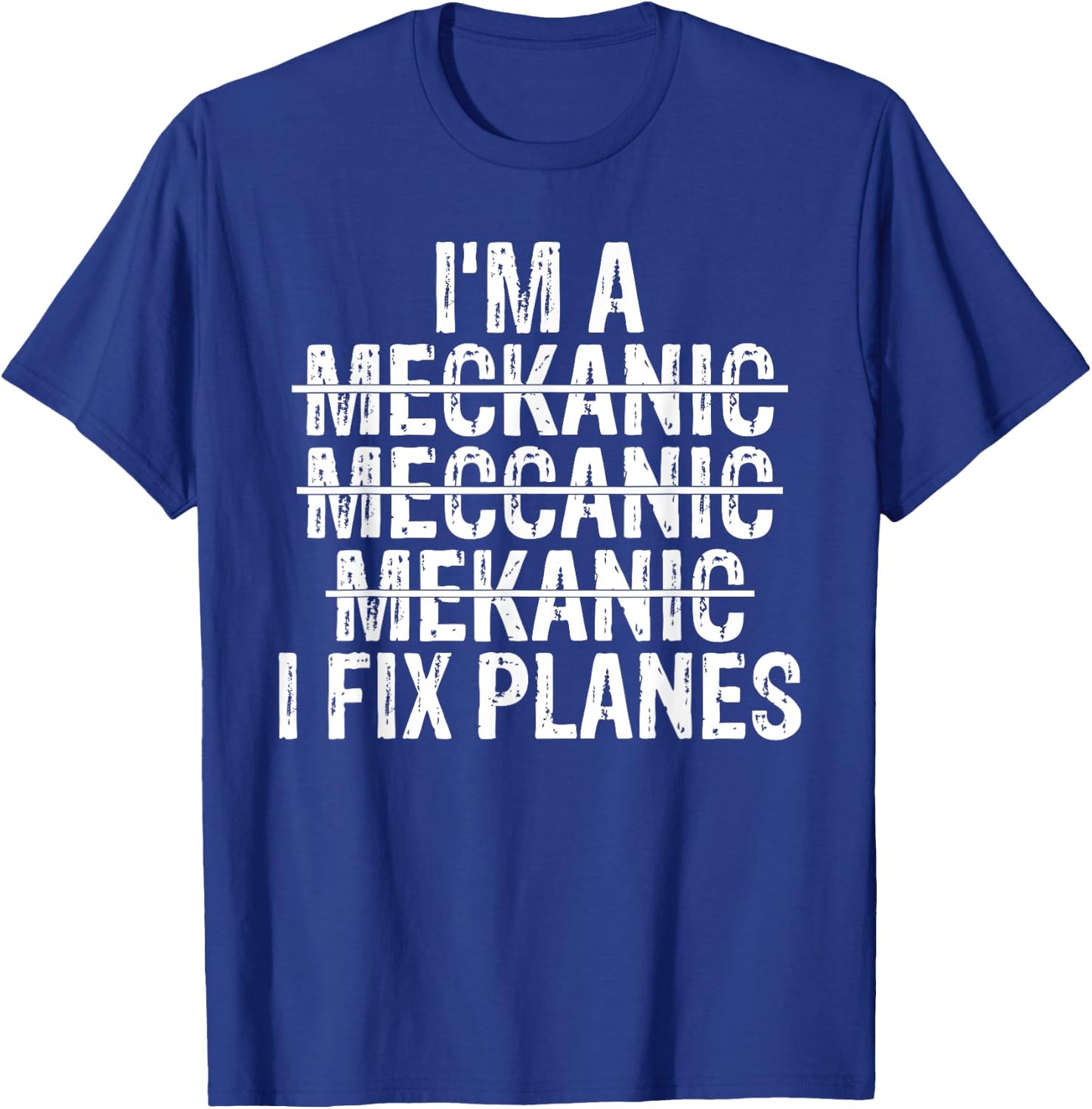 Airplane Mechanic Funny Plane Pilot Aircraft Technician T-Shirt - T-Shirt | Royal