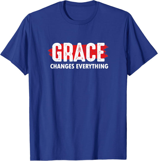 Grace Changes Everything - Jesus Christian God Faith Church T-Shirt - T-Shirt | Royal