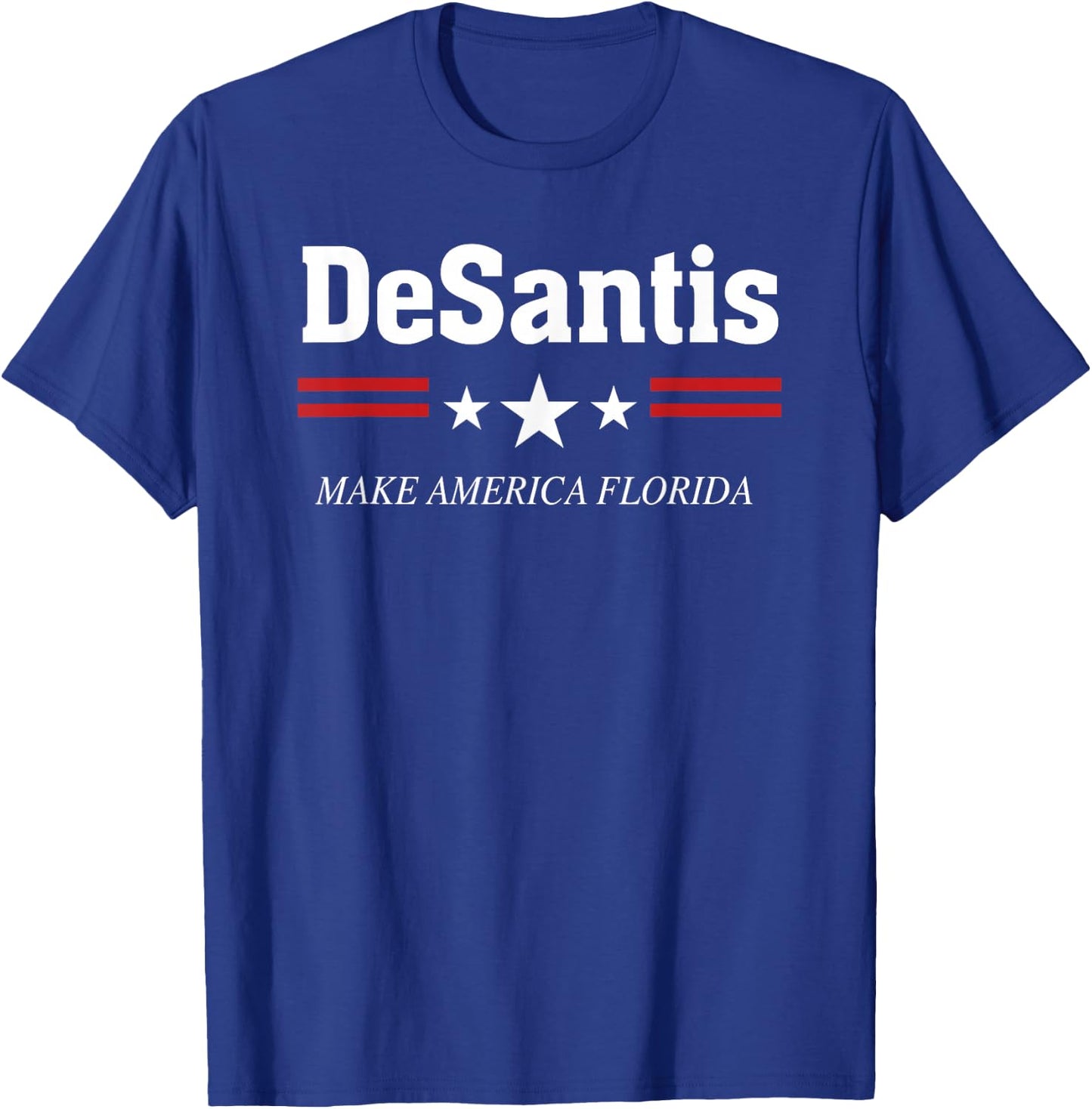 Ron DeSantis for President 2024 Election Proud Republican - Black, -Adults, Short Sleeve, , Political, Casual, Modern, Stars T-Shirt - T-Shirt | Royal