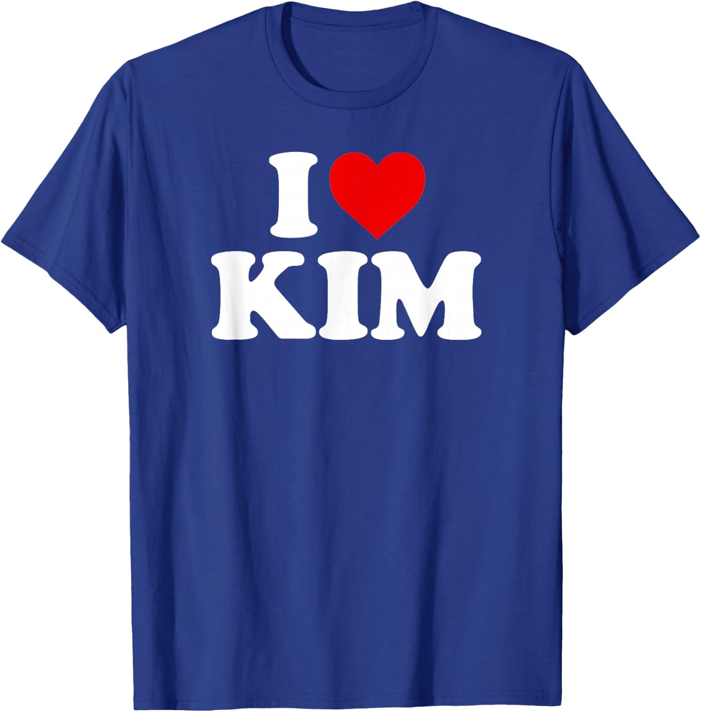 I Love Kim - Heart T-Shirt - T-Shirt | Royal