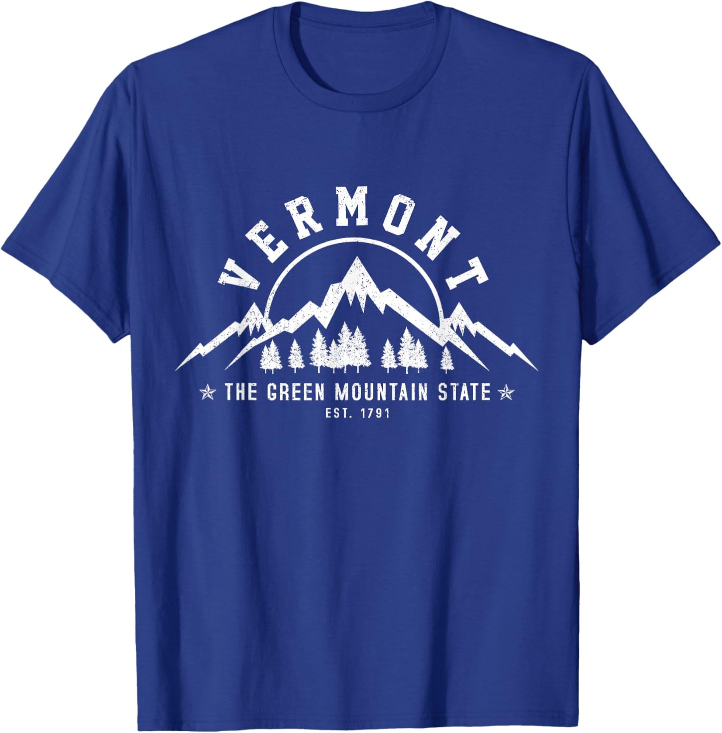 Vermont Est. 1791 USA America Souvenir T-Shirt - T-Shirt | Royal