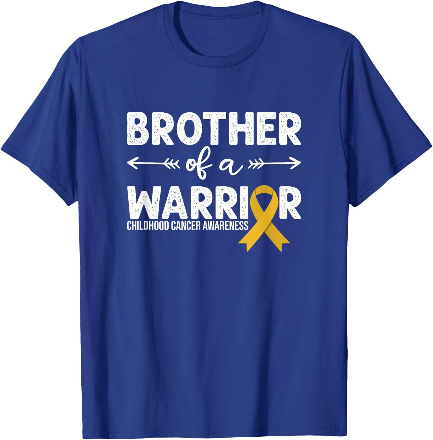 Brother Of A Warrior - Childhood Cancer Awareness T-Shirt - T-Shirt | Royal