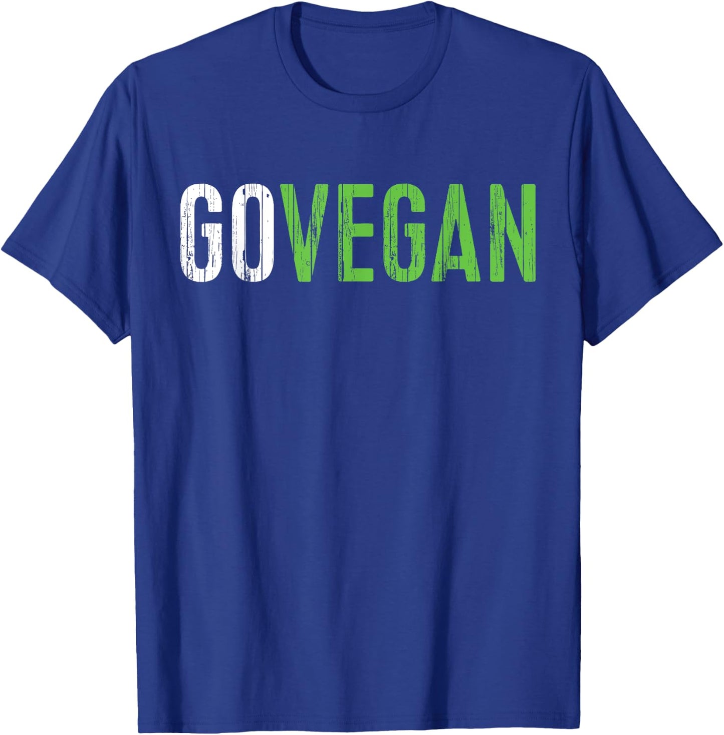Go Vegan Shirt Men Women Kids Vegetarian T-Shirt - T-Shirt | Royal