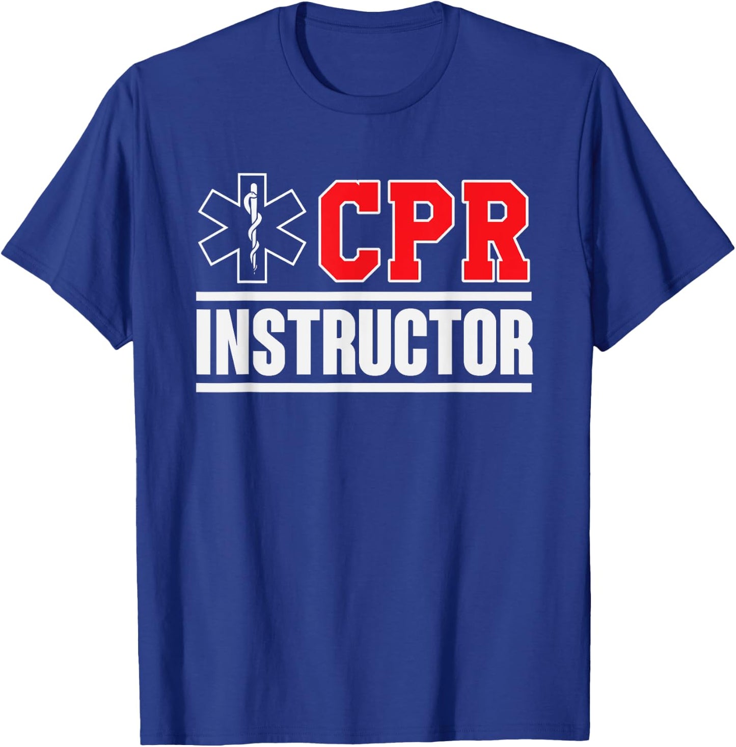 CPR Instructor design Training and Teaching EMS Ambulance T-Shirt - T-Shirt | Royal