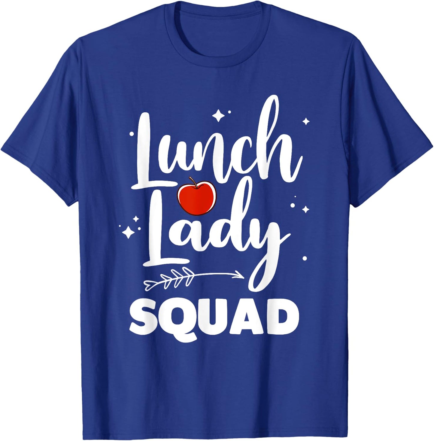 Cute Lunch Lady Art Women Girl Lunch Cafeteria Monitor Lover T-Shirt - T-Shirt | Royal
