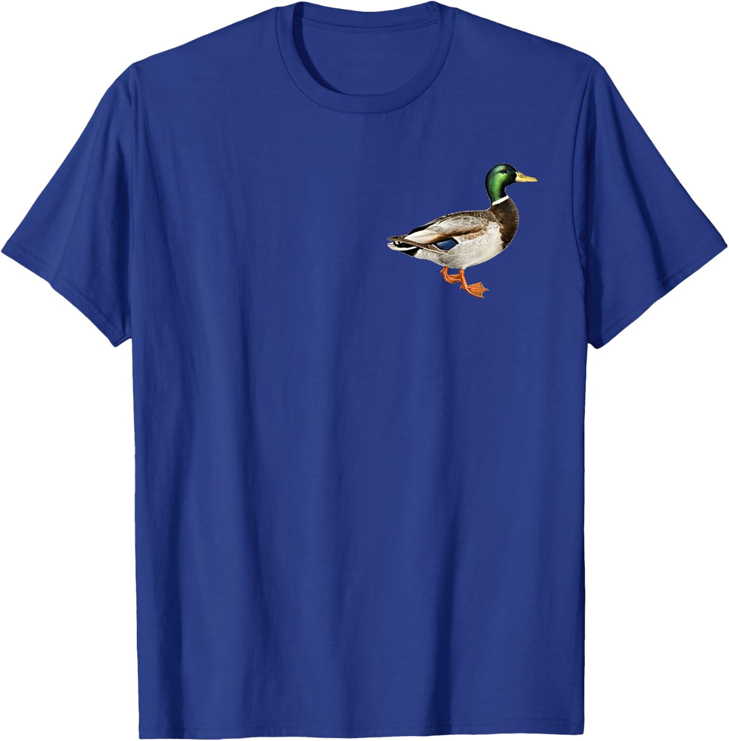 Mallard Drake Duck Pocket Logo Mallard Ducks Hunting Hunter T-Shirt - T-Shirt | Royal