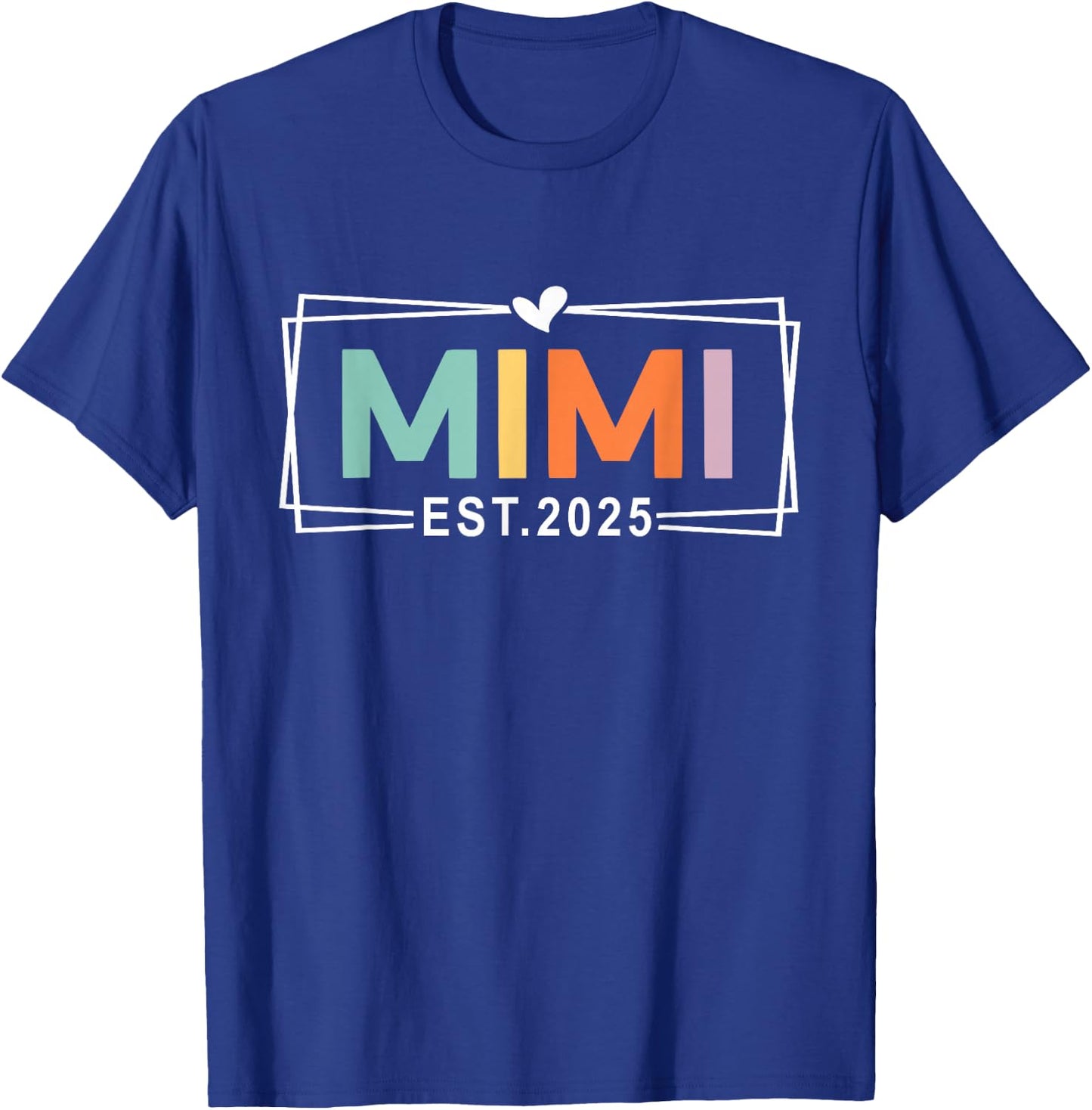 Est 2025 Family Matching Outfits Announcement Mimi Est 2025 Promoted To Grandma 2025 Mimi To Be Black Women's Casual Sleeveless Small T-Shirt - T-Shirt | Royal