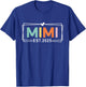 Est 2025 Family Matching Outfits Announcement Mimi Est 2025 Promoted To Grandma 2025 Mimi To Be Black Women's Casual Sleeveless Small T-Shirt - T-Shirt | Royal