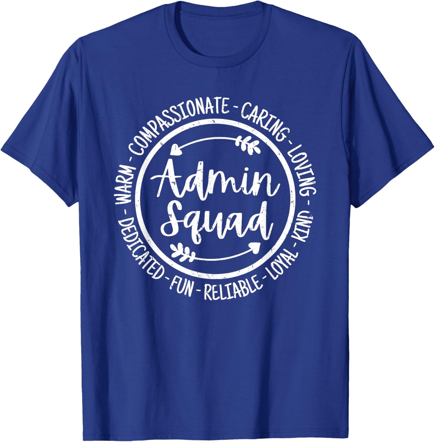 Admin Squad Admin Assistants Office Squad Team Vintage T-Shirt - T-Shirt | Royal