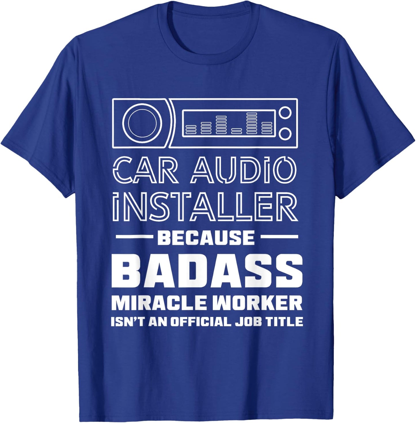 Car audio installer T-Shirt - T-Shirt | Royal
