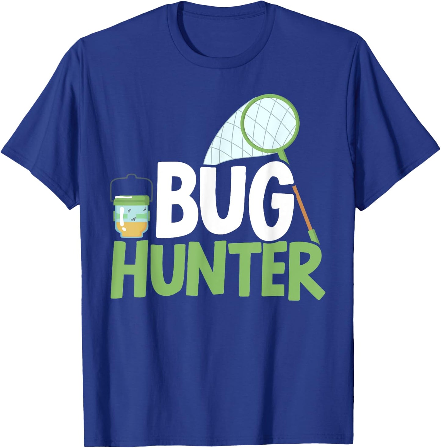 Bug Hunter Entomology Insect Catching Ladybug Butterfly T-Shirt - T-Shirt | Royal