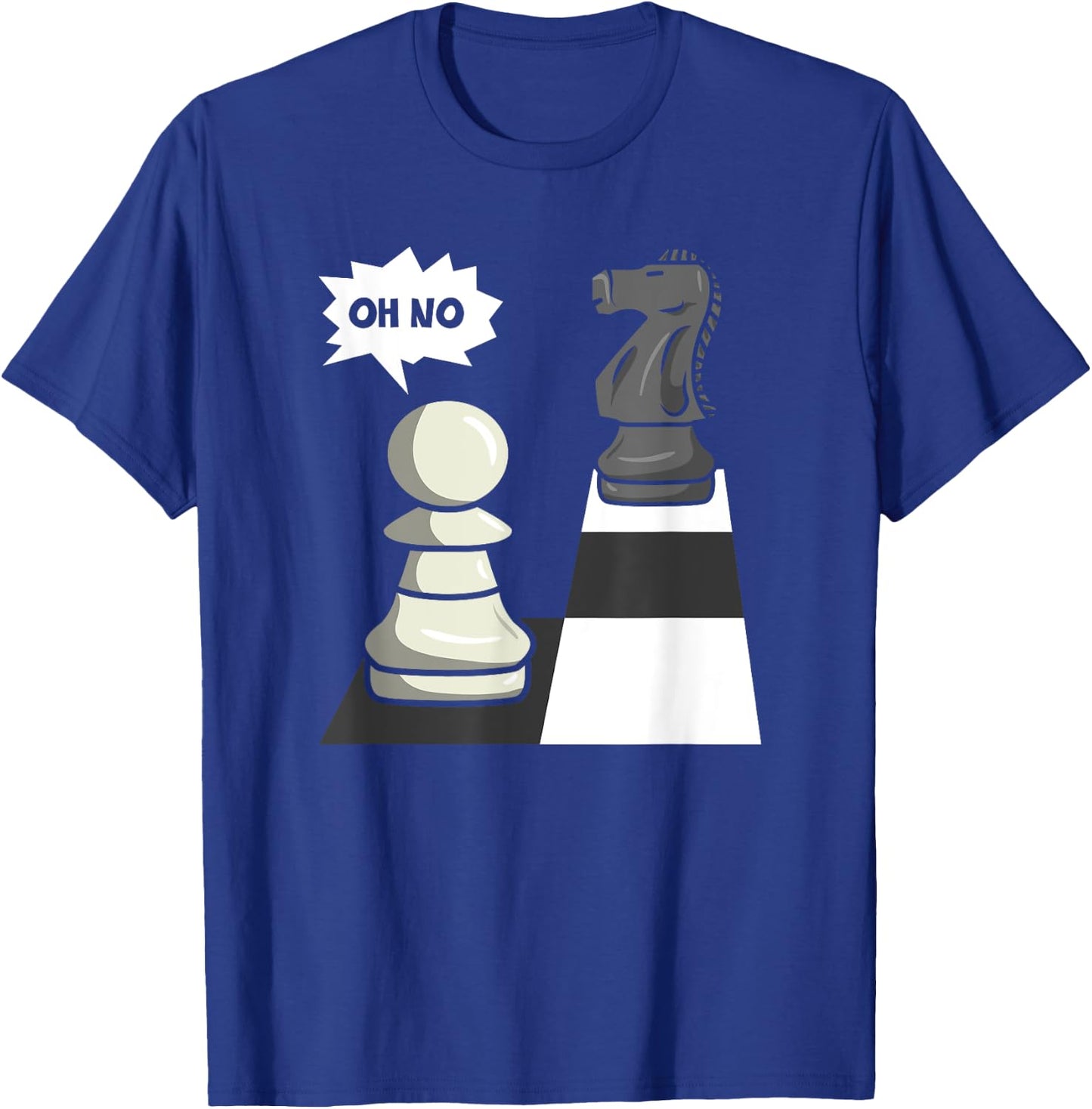 Chess Funny Move Knight To Pawn Funny Chess Player T-Shirt - T-Shirt | Royal