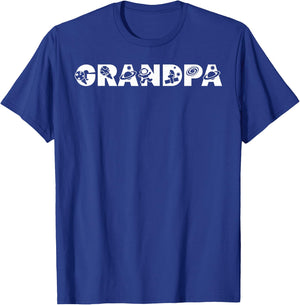 Funny Grandpa Space Astronaut Birthday Party T-Shirt - T-Shirt | Royal