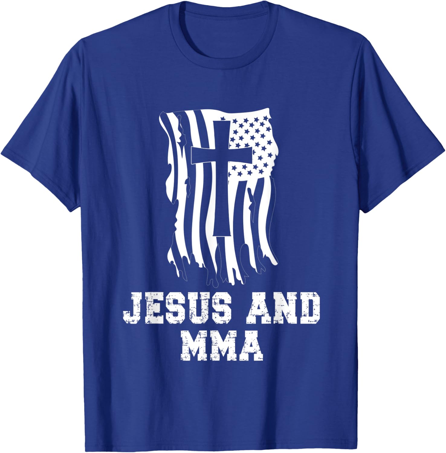 Jesus And MMA Beginner Design for Christian Martial Arts Fan T-Shirt - T-Shirt | Royal
