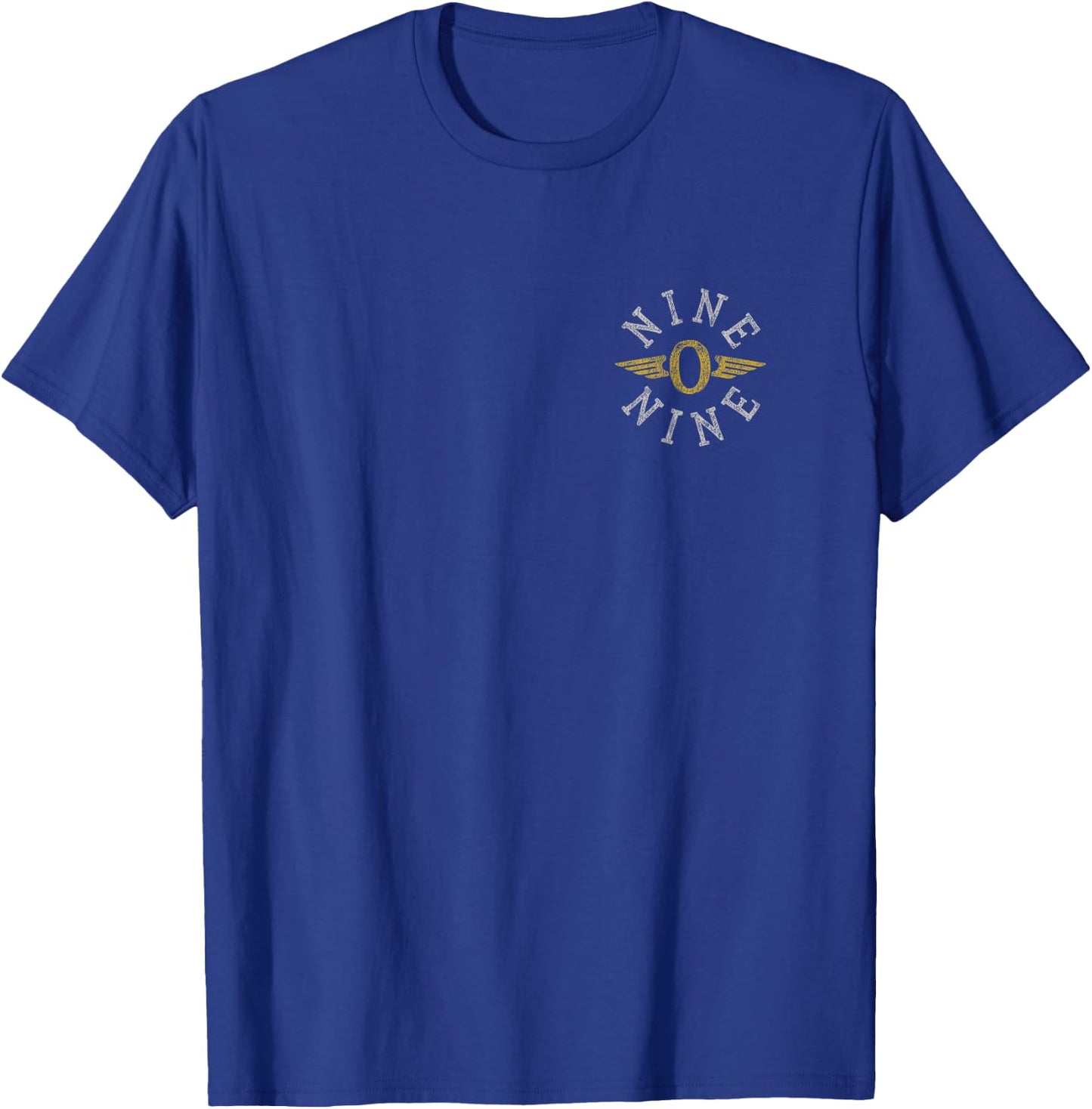 B-17 Flying Fortress Nine-O-Nine Nose Art Front & Back Print T-Shirt - T-Shirt | Royal