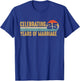25th Anniversary 25 Years Couple 25th Wedding Anniversary T-Shirt - T-Shirt | Royal