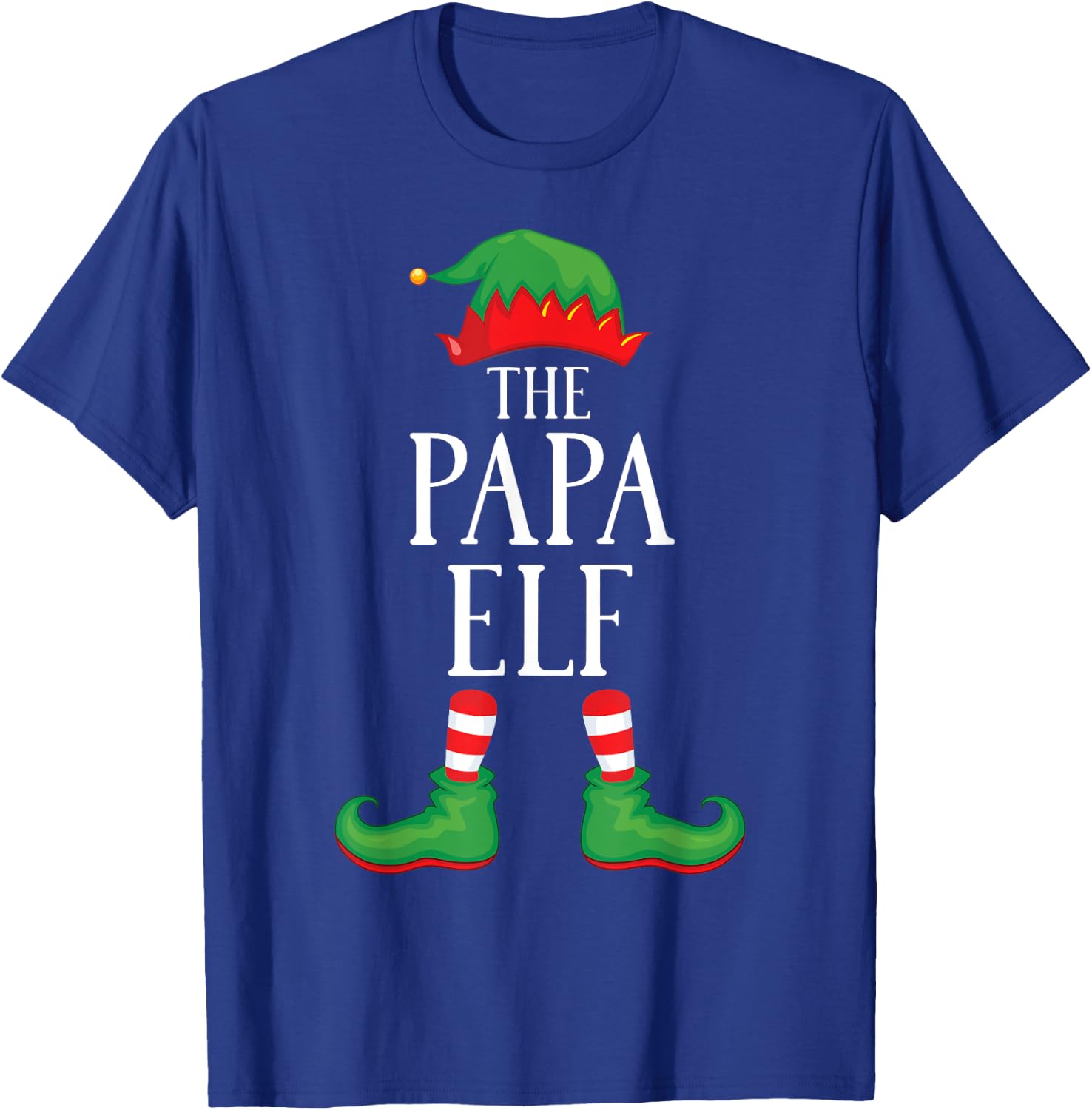 Papa Elf Matching Group Xmas Funny Family Christmas T-Shirt - T-Shirt | Royal