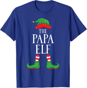 Papa Elf Matching Group Xmas Funny Family Christmas T-Shirt - T-Shirt | Royal