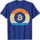 Bitcoin Sunset Retro BTC Crypto Cryptocurrency Men Women T-Shirt - T-Shirt | Royal