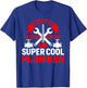 Funny Plumbing Graphic Design Plumber Dad Husband Men T-Shirt - T-Shirt | Royal