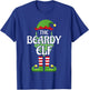 Beardy Elf Family Matching Group Christmas T-Shirt - T-Shirt | Royal