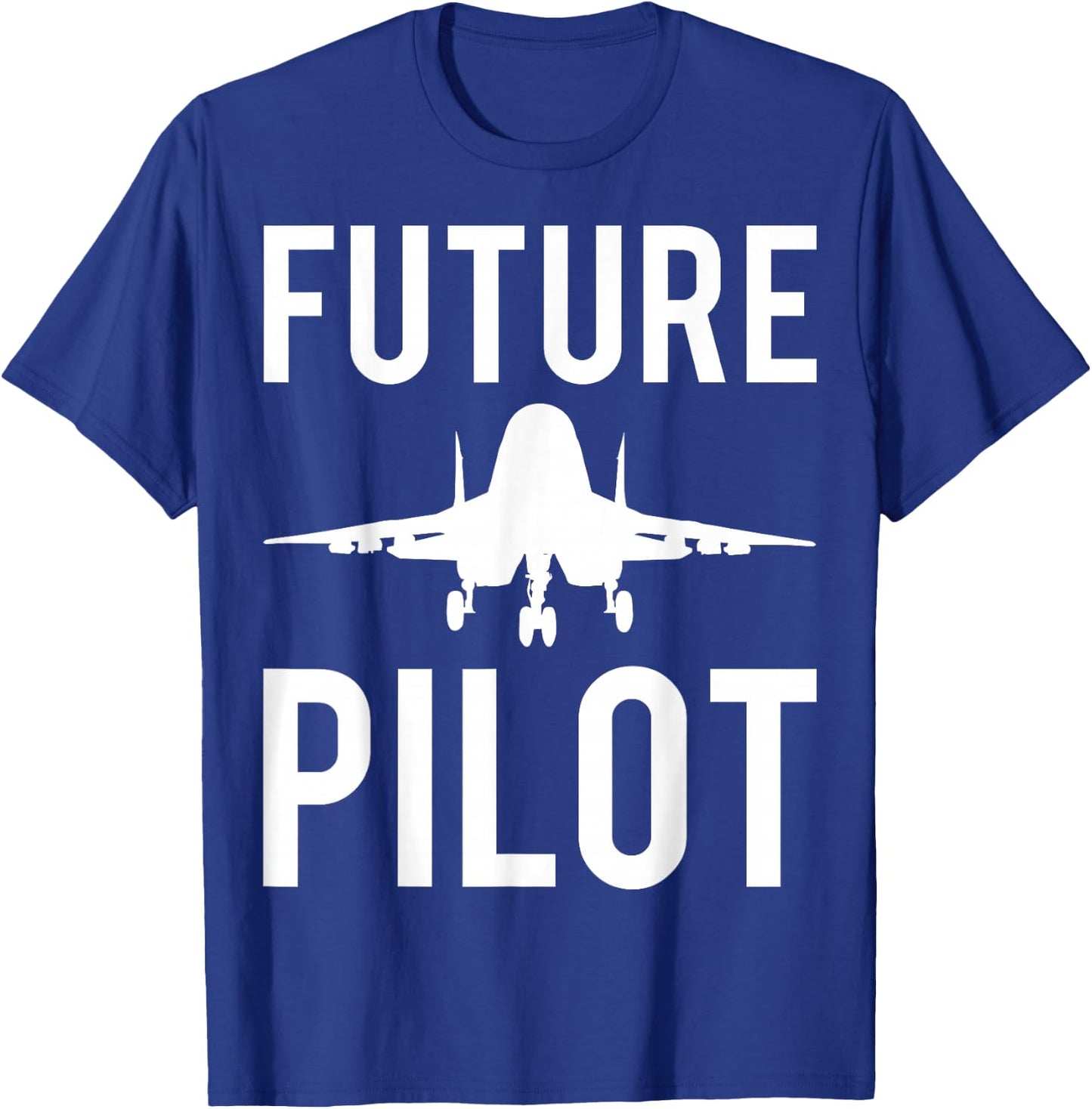 Future Pilot Gift Boys Girls Flight School T-Shirt - T-Shirt | Royal