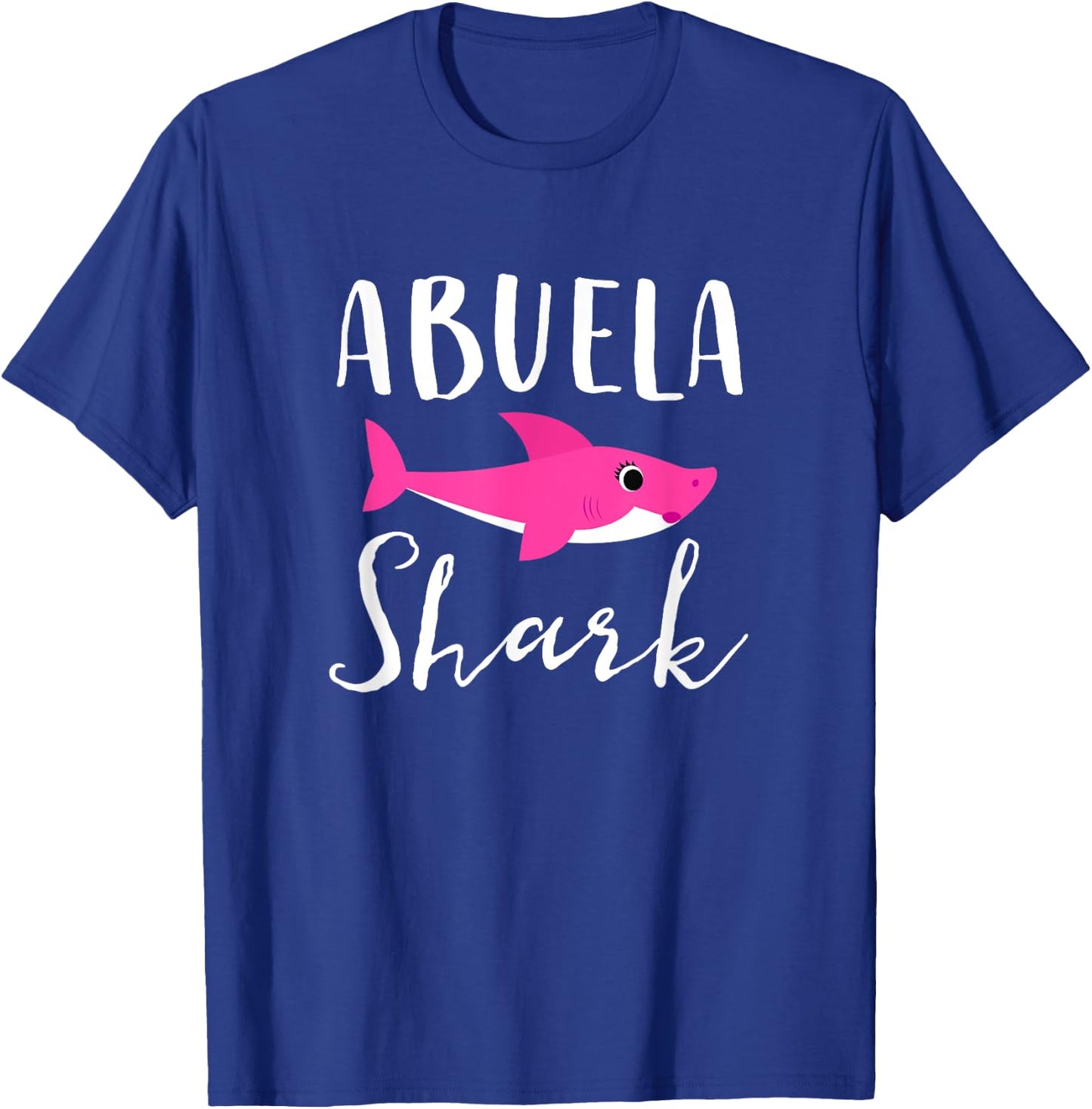 Abuela Shark Grandma Grandmother Pink Shark Graphic T-Shirt - T-Shirt | Royal