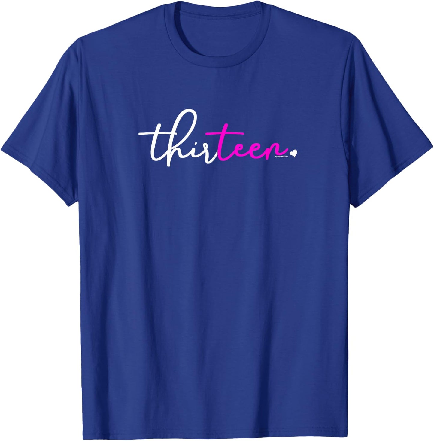 13th Birthday for Girls 13 Year Old Pink Thirteen Party Teen T-Shirt - T-Shirt | Royal