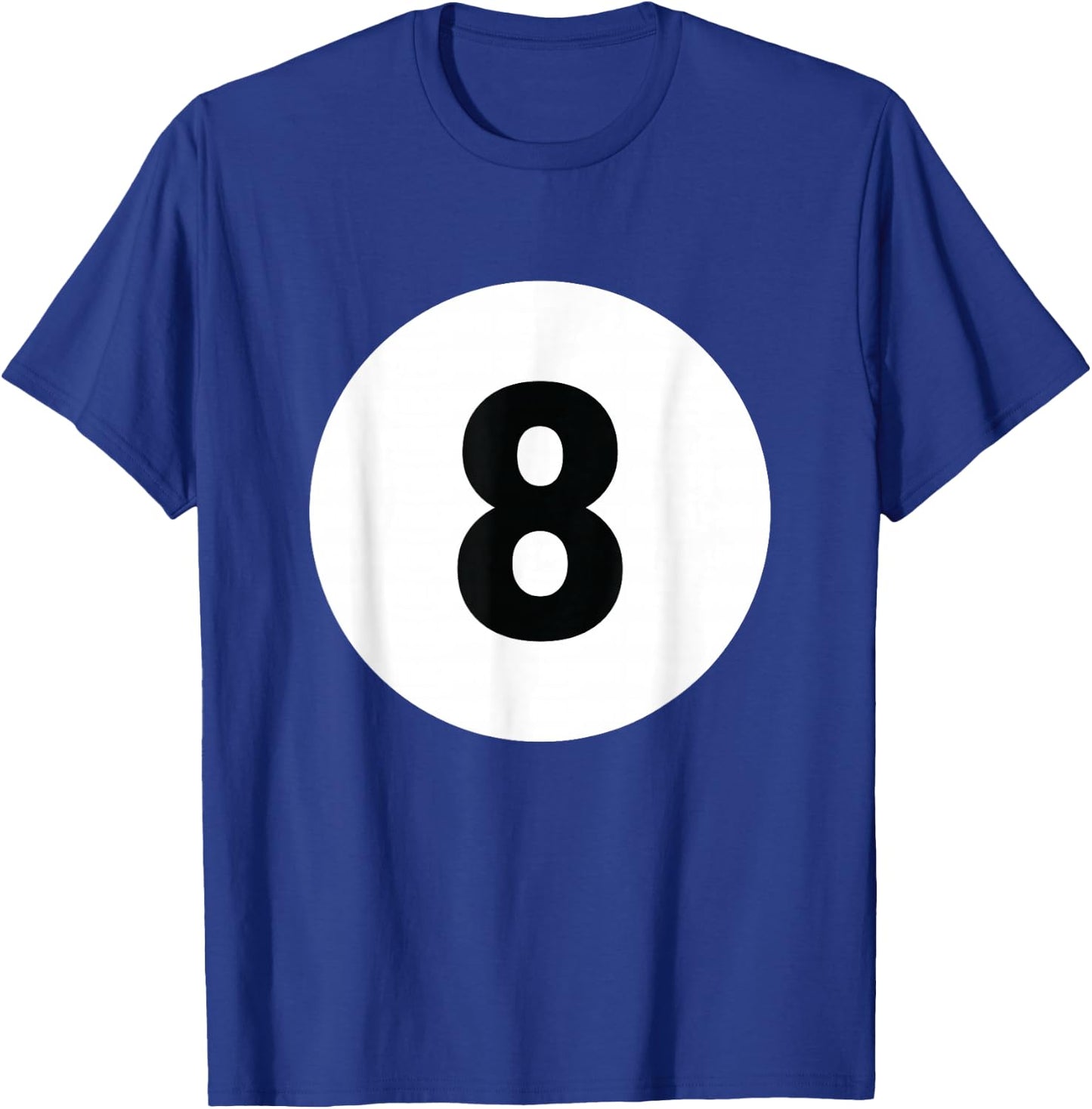 8 Pool Ball 8 Billiards Costume Halloween Group Matching T-Shirt - T-Shirt | Royal