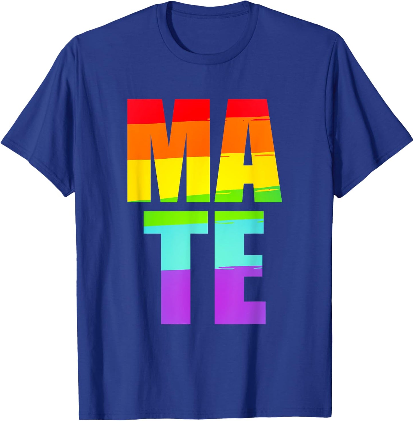 Soul Mate LGBTQ Pride Matching Gay Lesbian Couple Rainbow T-Shirt - T-Shirt | Royal