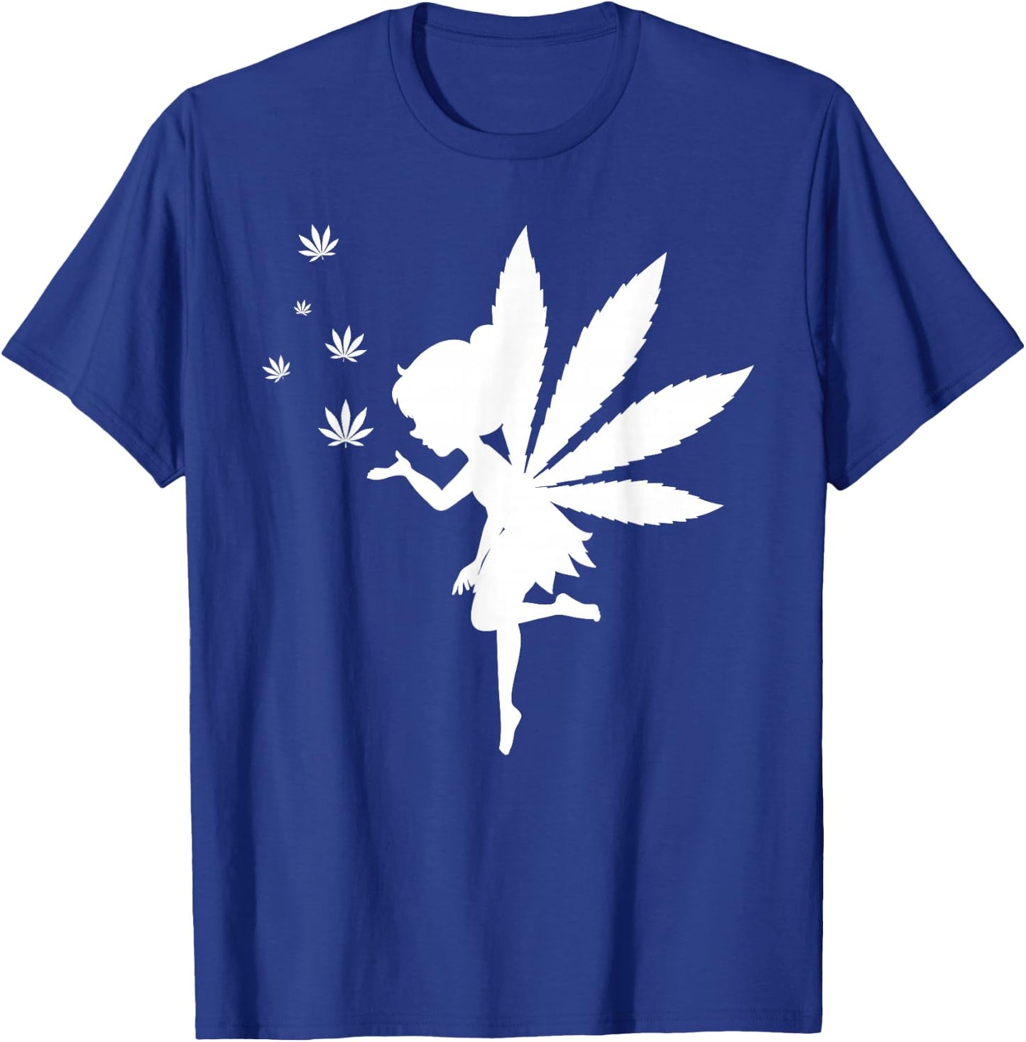 Weed Fairy Marijuana Fantasy Leaf Stoner Pot Smoker Cannabis T-Shirt - T-Shirt | Royal