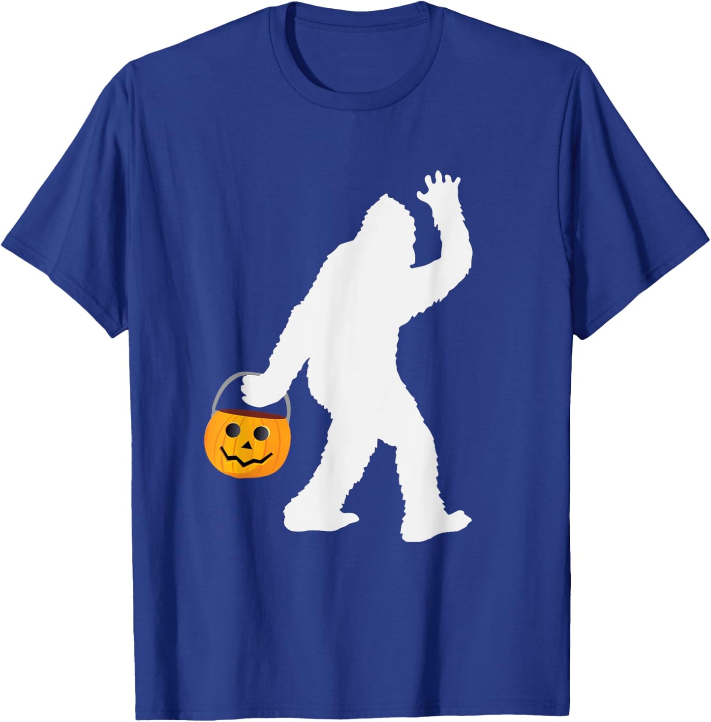 Pumpkin Bigfoot Halloween Shirt T-Shirt - T-Shirt | Royal