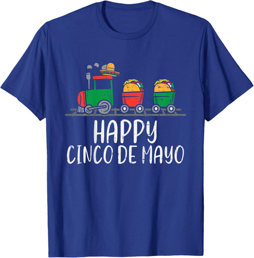 Kids Happy Cinco De Mayo Mexican Tacos Train Toddler Boys Kids