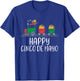 Kids Happy Cinco De Mayo Mexican Tacos Train Toddler Boys Kids T-Shirt - T-Shirt | Royal