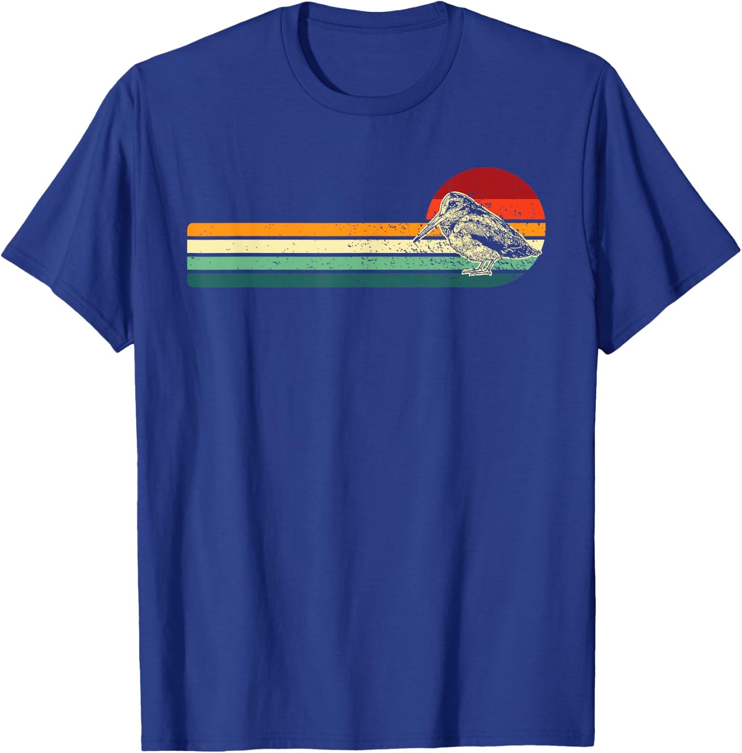 Hunting Woodcock bird- retro art vintage style Hunter T-Shirt - T-Shirt | Royal