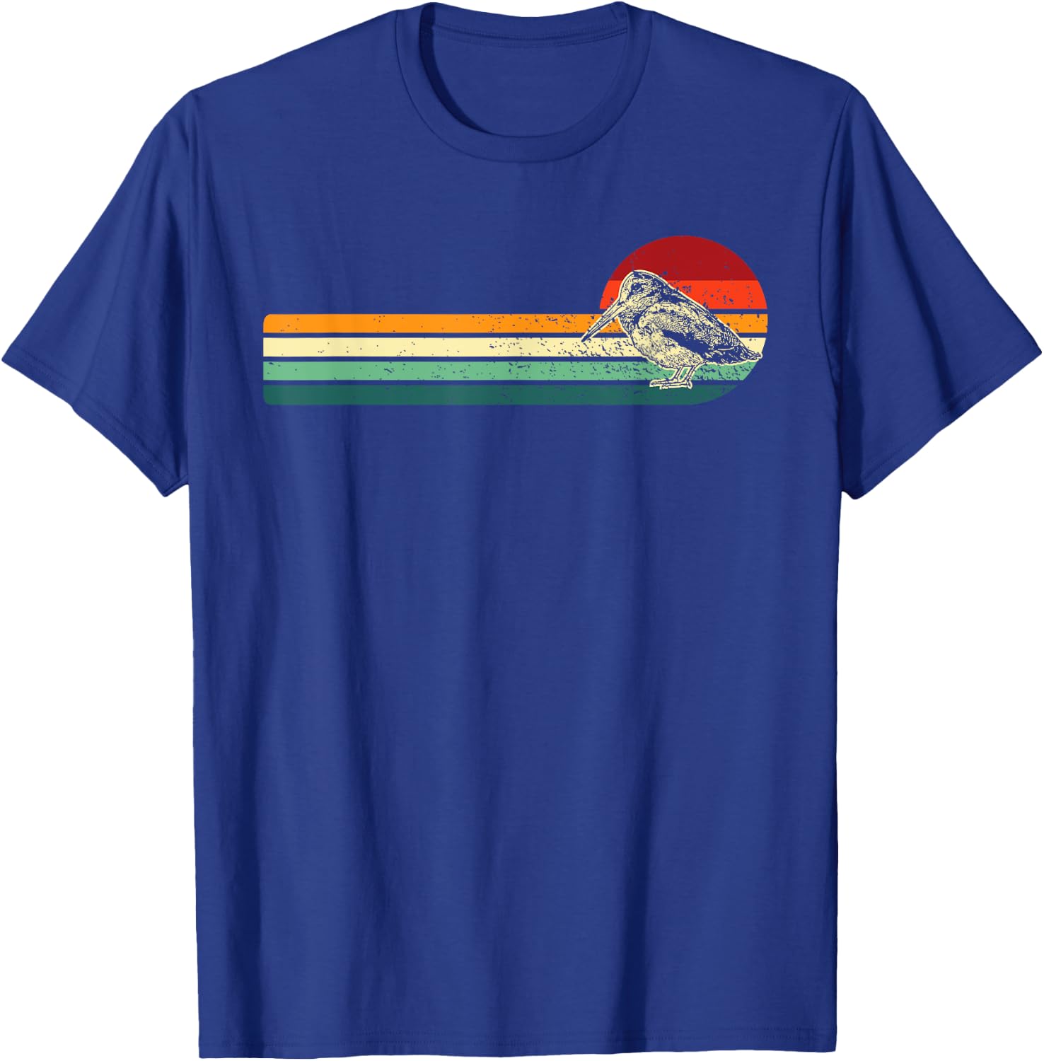 Hunting Woodcock bird- retro art vintage style Hunter T-Shirt - T-Shirt | Royal