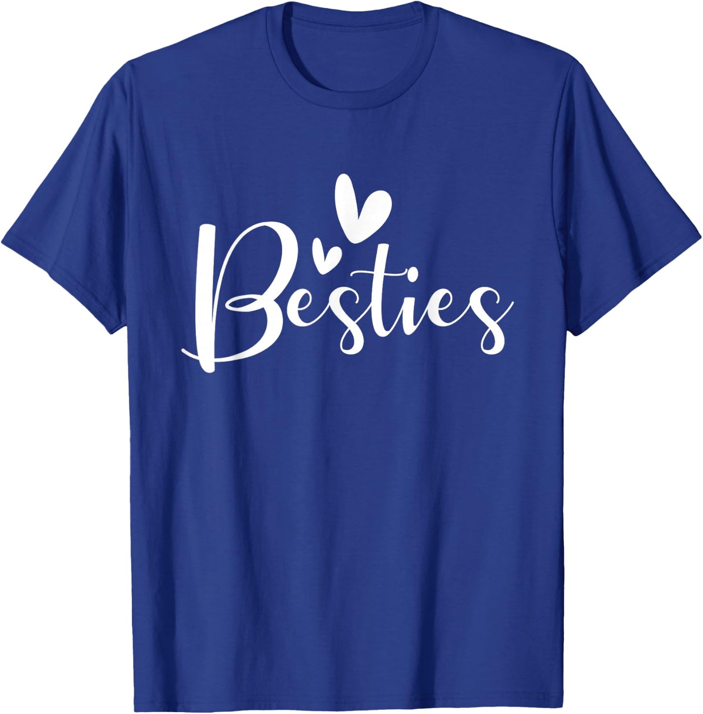 Besties - Crew Heart Matching Friends Friendship Best Friend T-Shirt - T-Shirt | Royal