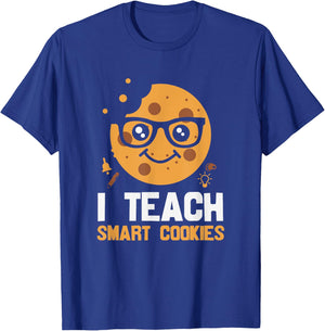 Proud Teacher - I Teach Smart Cookies T-Shirt - T-Shirt | Royal