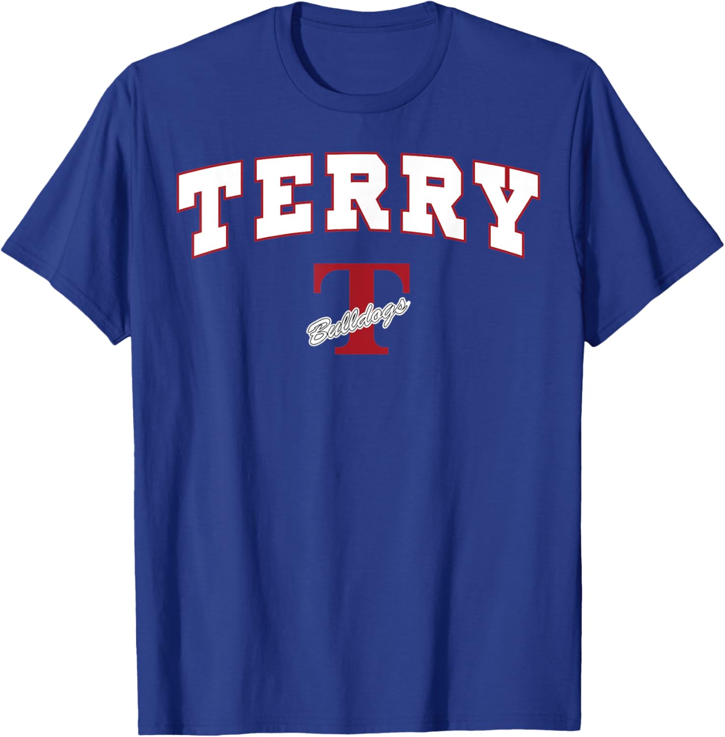 Terry High School Bulldogs T-Shirt - T-Shirt | Royal
