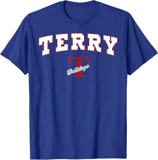Terry High School Bulldogs T-Shirt - T-Shirt | Royal