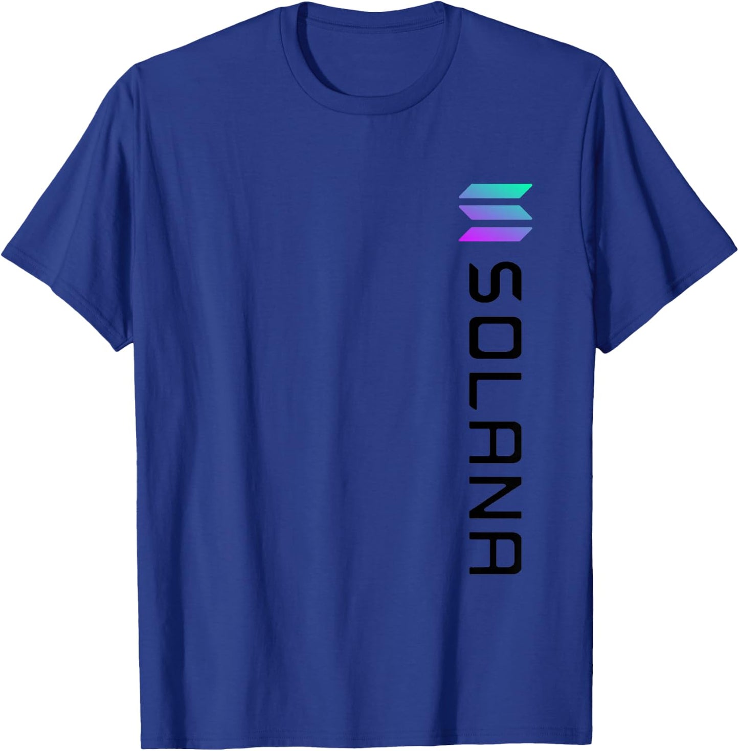 Solana SOL Logo Crypto Blockchain | Solana SOL T-Shirt - T-Shirt | Royal