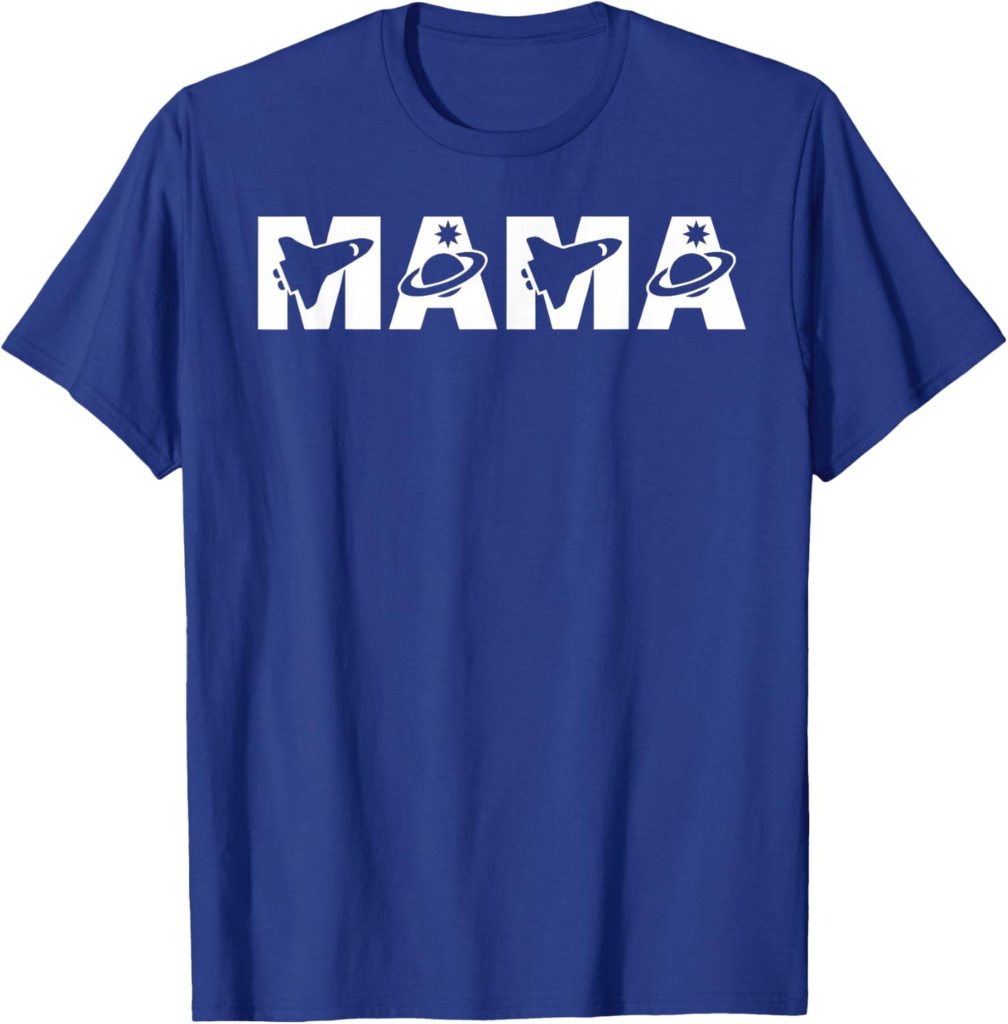 Funny Mama Space Astronaut Birthday Party T-Shirt - T-Shirt | Royal