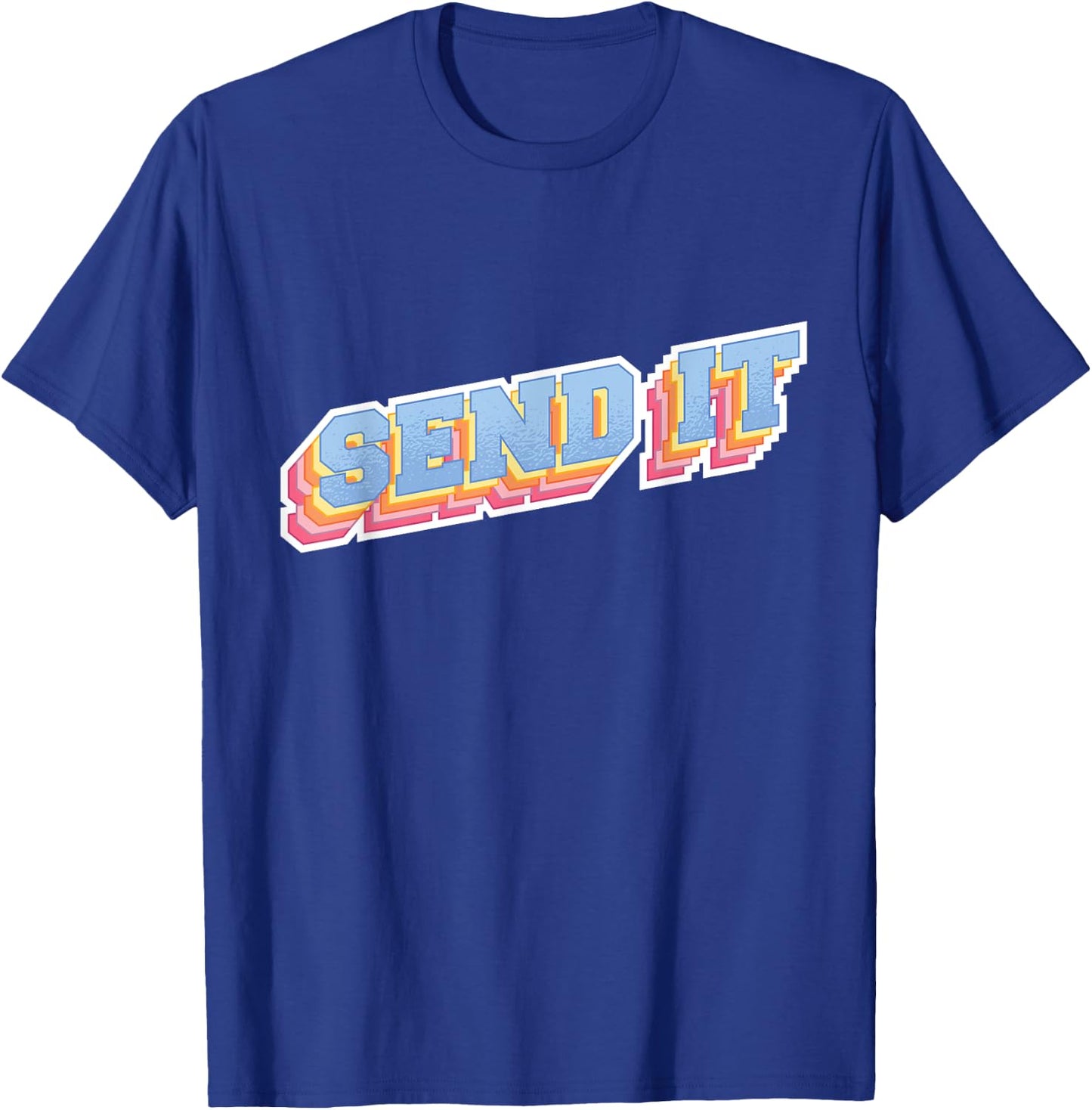 Send It - Extreme Sports Motocross Bmx MTB Ski Snowboard T-Shirt - T-Shirt | Royal