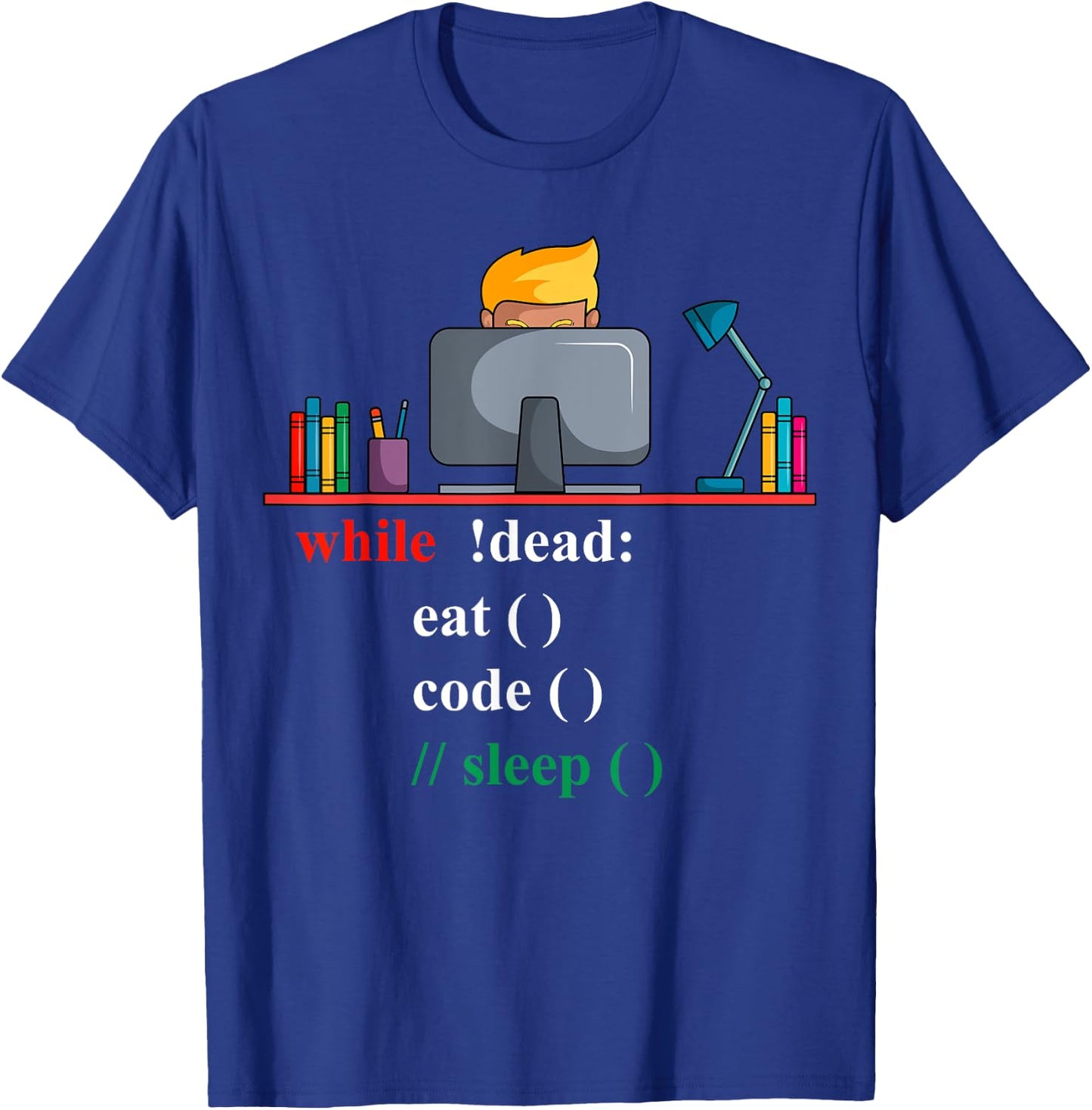Funny Programming Programmer Coder Coder Programmer Software Computer Web Developer Engineer T-Shirt - T-Shirt | Royal